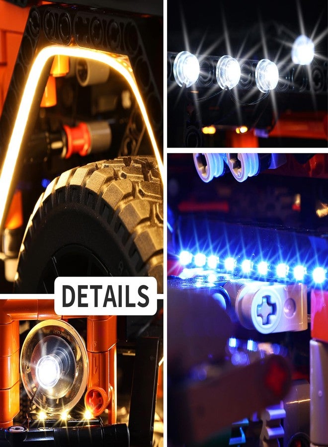 Kyglaring طقم إضاءة LED من Kyglaring متوافق مع مجموعة Lego 42177، ملحقات إضاءة لنموذج سيارة Technic Mercedes-Benz G 500 Professional Line، أضواء فقط، إصدار حامل. - Image 4